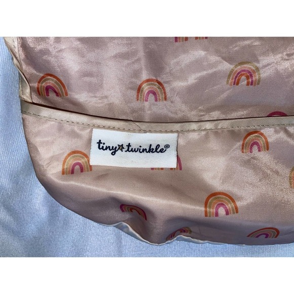 Tiny Twinkle Mess Proof Rainbow Baby Waterproof Baby Apron Bib - Picture 3 of 4